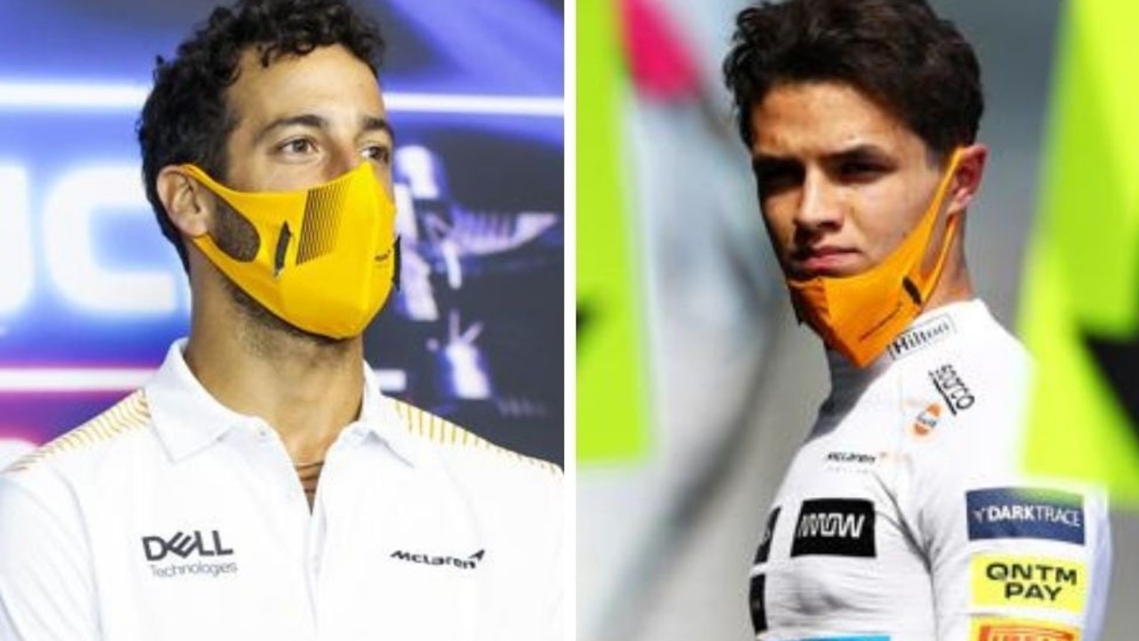 Lando Norris wasn't always happy with Daniel Ricciardo.