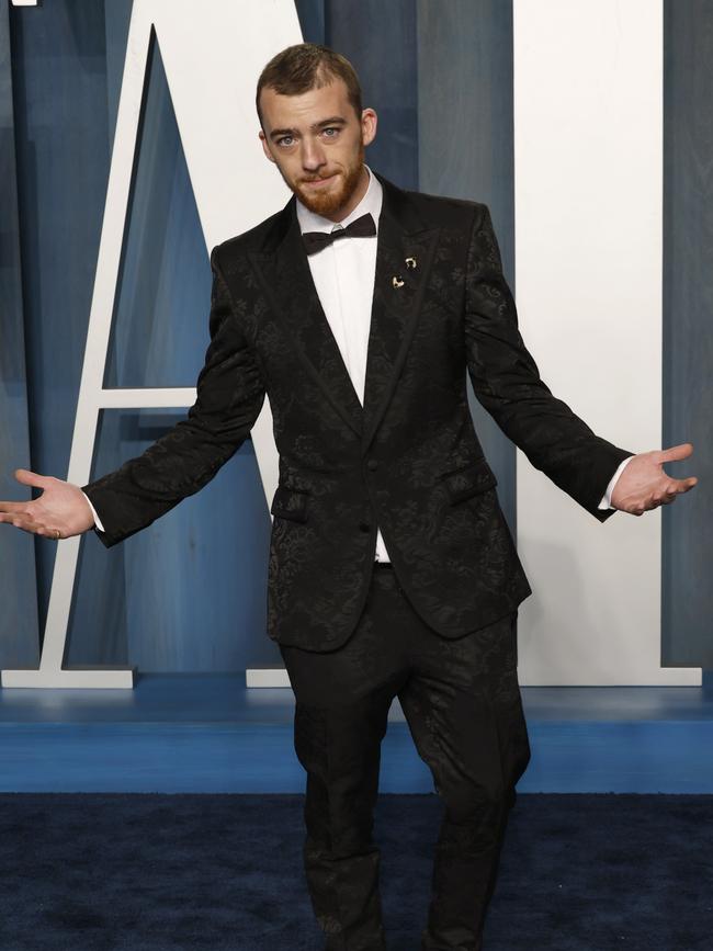 Angus Cloud at the 2022 Vanity Fair Oscar Party in Beverly Hills, California. Picture: Frazer Harrison/Getty Images