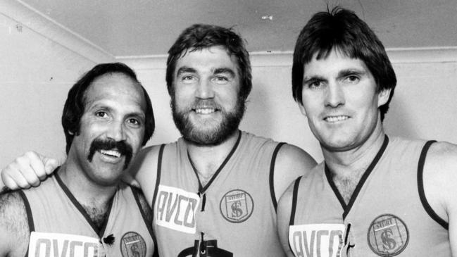 Sturt’s Michael Graham, Robert Klomp and Merv Keane in December 1984.