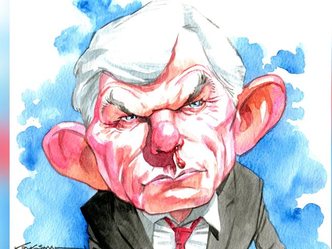 Sturt Krygsman illustration of Brian McNamee (CSL Chair) for the business pages on 14/10/2023Version: Business Cartoon  (1280x720 - Aspect ratio preserved, Canvas added)COPYRIGHT: The Australian's artists each have different copyright agreements in place regarding re-use of their work in other publications.Please seek advice from the artists themselves or the Managing Editor of The Australian regarding re-use.