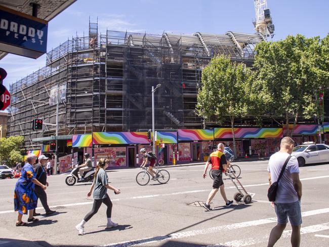 SYDNEY, AUSTRALIA. NewsWire Photos.November 21, 2024.Oxford Street in Sydney under-goes a  refurbishment with large construction sites that have been delayed in the past. Picture: NewsWire / Jeremy Piper