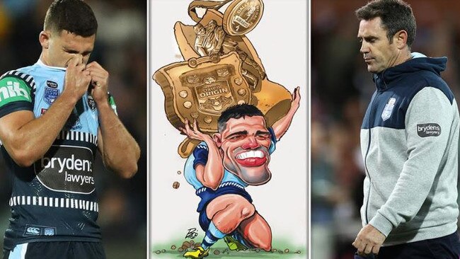 Can NSW coach Brad FIttler (R) find a gameplan for Nathan Cleary to execute in Origin II?