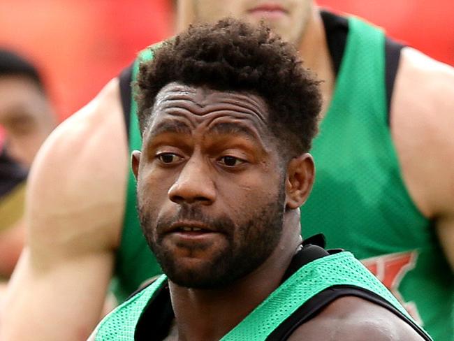 James Segeyaro during a Panthers training session at Pepper Stadium .Picture Gregg Porteous