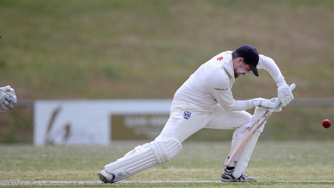 Andrew Hughes batting for Lara. Picture: Mike Dugdale