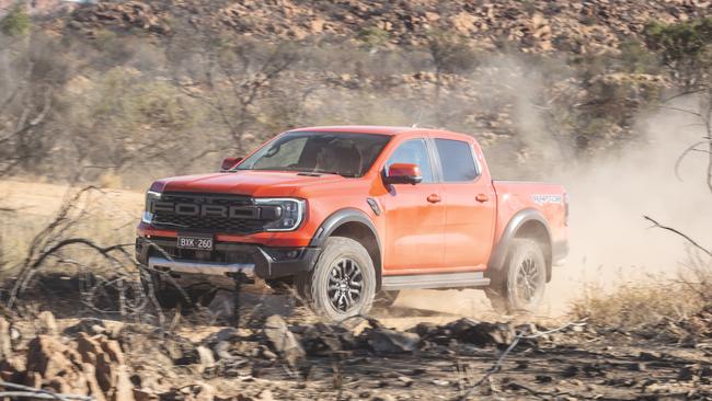 Ford Ranger Raptor at Finke Desert race.