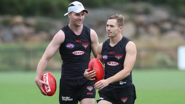 Jake Stringer and Devon Smith together. Picture: AAP Images