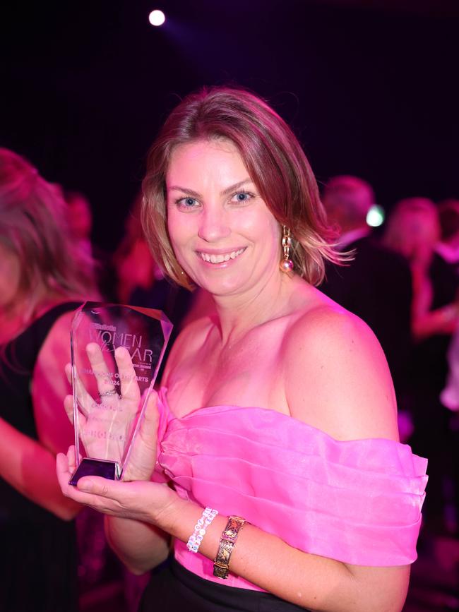 Chloe Popa win Champion of the Arts at Gold Coast Bulletin Women of the Year Awards Presented by Harvey Norman 2024. Picture; Portia Large.