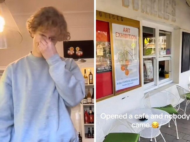 18yo opens his own cafe, has 0 customers