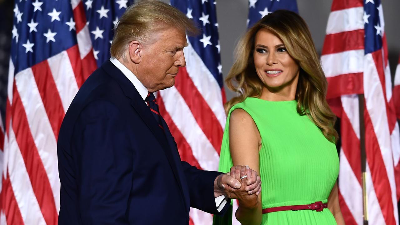 US President Donald Trump and his wife, First Lady Melania Trump. Picture: Brendan Smialowski/AFP