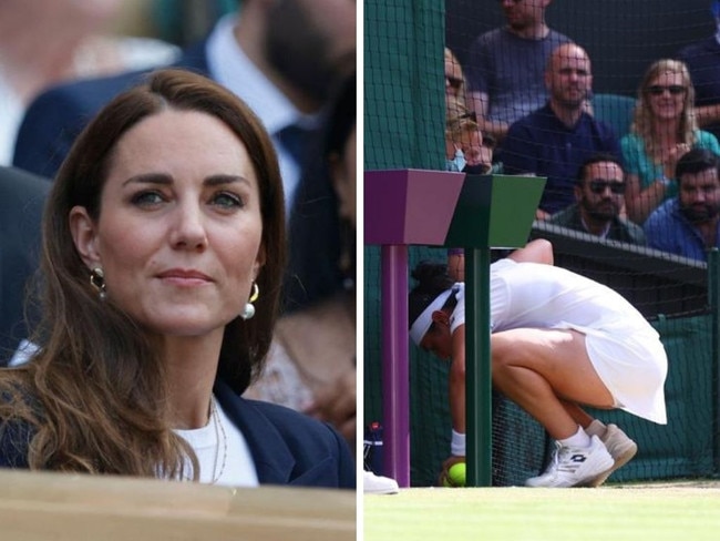 Not everything went to plan at Kate's Wimbledon visit.