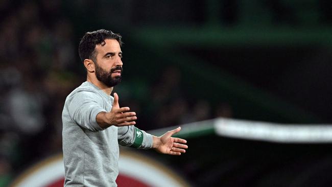 Ruben Amorim will take charge of Manchester United next week. (Photo by PATRICIA DE MELO MOREIRA/AFP)