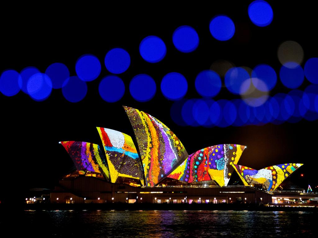 The Opera House lit up for Vivid 2022. Picture: Brendon Thorne/Getty Images