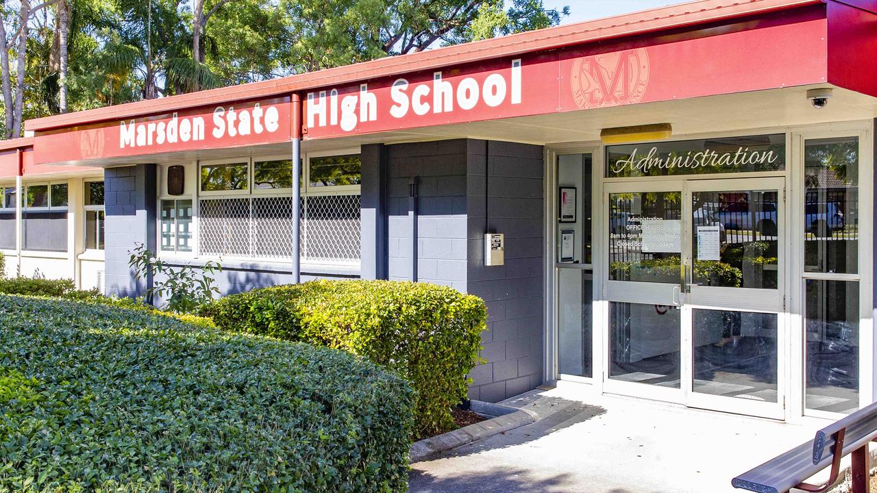 Marsden State High School - which has nearly 4000 students - handed out the most short suspensions with 796. Picture: Richard Walker