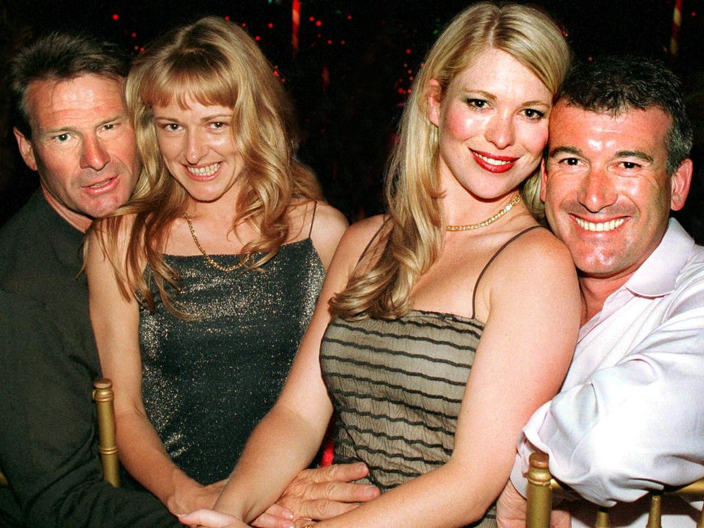 Newman and Brown (left) were first spotted out together on New Year’s Eve at Crown Casino nearly two decades ago.