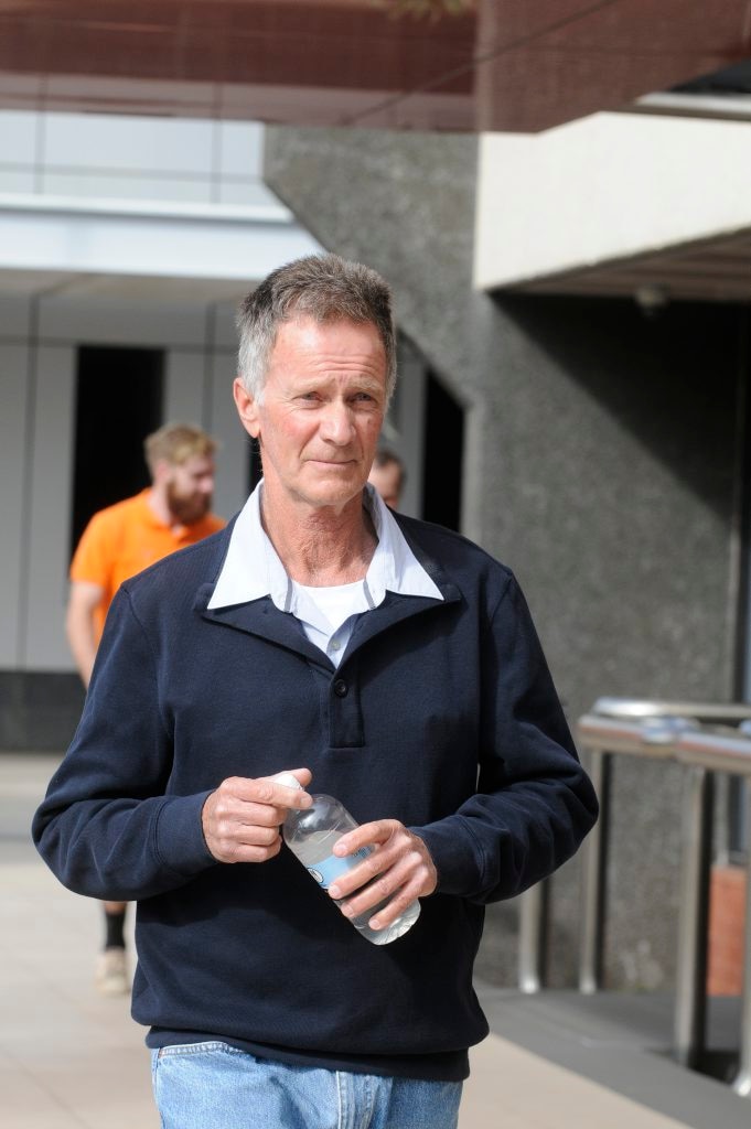 Brother of murdered nurse Lorraine Wilson, Eric Wilson, arrives for the start of the inquest. Picture: Bev Lacey