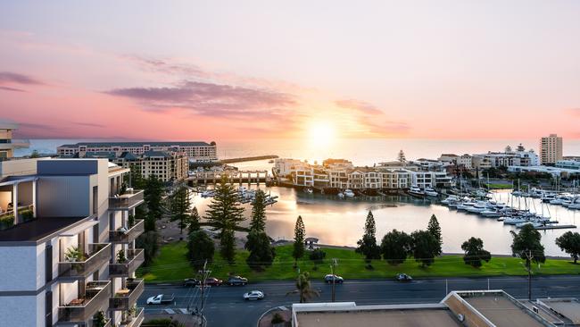 The view from the 'North Shore' Glenelg apartment tower. Picture: Barrio Developments