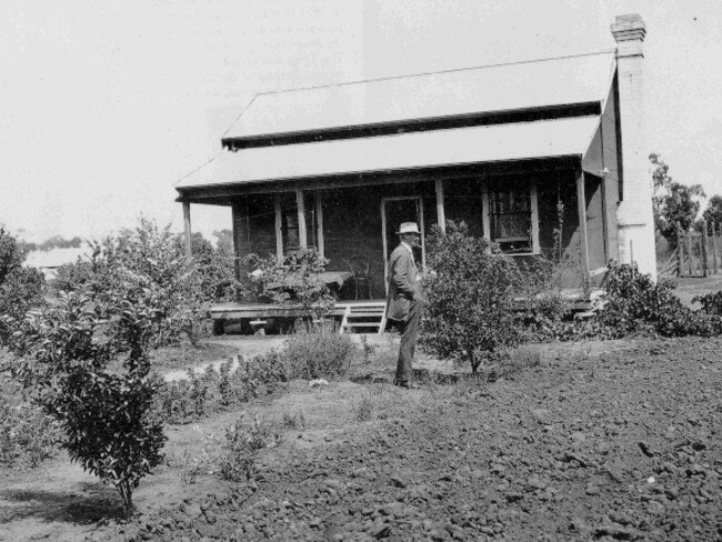 Henry Lawson’s house in Leeton, NSW where he lived for a year while having a brief rest from drinking.