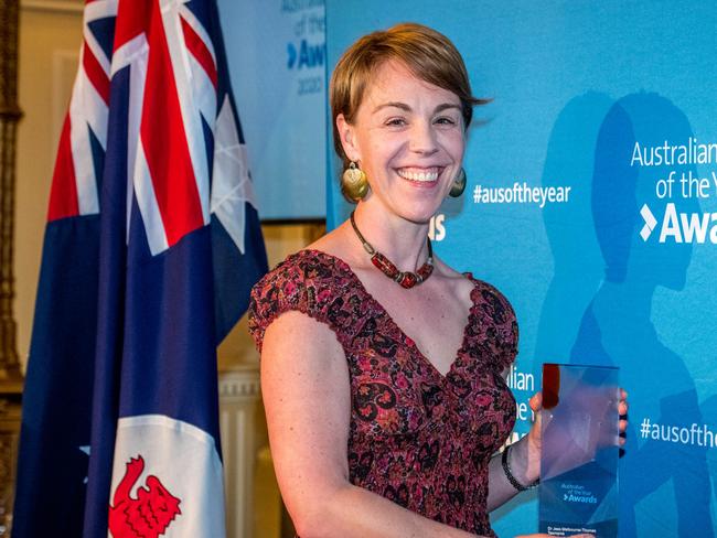 Dr Jess Melbourne-Thomas, Tasmania 2020 Australian of the Year. Picture: SUPPLIED