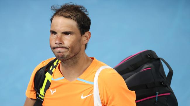 Rafael Nadal’s body let him down at the last Australian Open. Picture: David Caird