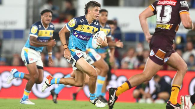 A bigger and stronger Jayden Campbell played against the Broncos last weekend. (Photo by Chris Hyde/Getty Images)