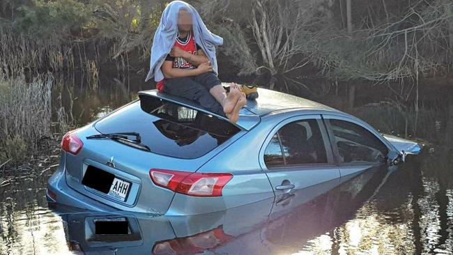 Police patrols will speak to this driver after he was involved in a multi car crash on the Port River Expressway/ Salisbury Highway at Dry Creek.