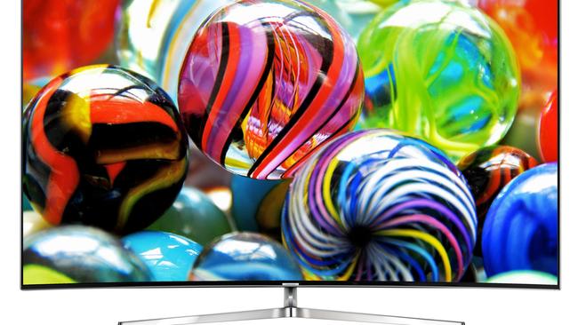 A Samsung Series 9 KS9500 65-inch SUHD TV.