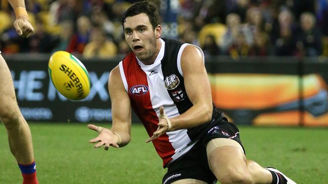 Paddy McCartin takes a mark during a game last year. Picture: George Salpigtidis