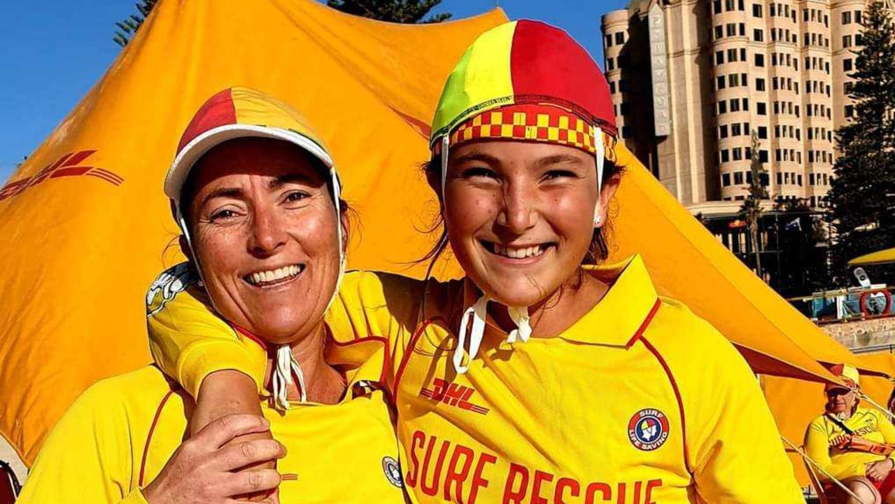 Natasha Tunney and daughter Molly from Glenelg SLSC. Picture: Supplied