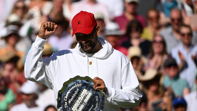 Kyrgios will be back for the winner’s trophy. Photo by SEBASTIEN BOZON / AFP