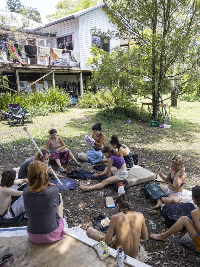 Abandoned homes on Pine Street have been overrun with squatters. Picture: Media Mode/news.com.au