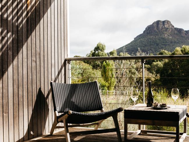 Relax and unwind as you take in the mountain view at the Royal Mail Hotel at Dunkeld.