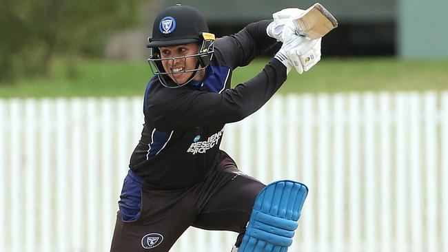 Noah Croes in action for Melbourne University. Picture: Hamish Blair