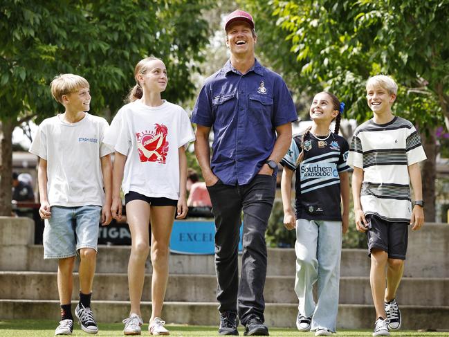 Tommy Herschell teaching kids to be upstanders not bystanders. Picture: Sam Ruttyn