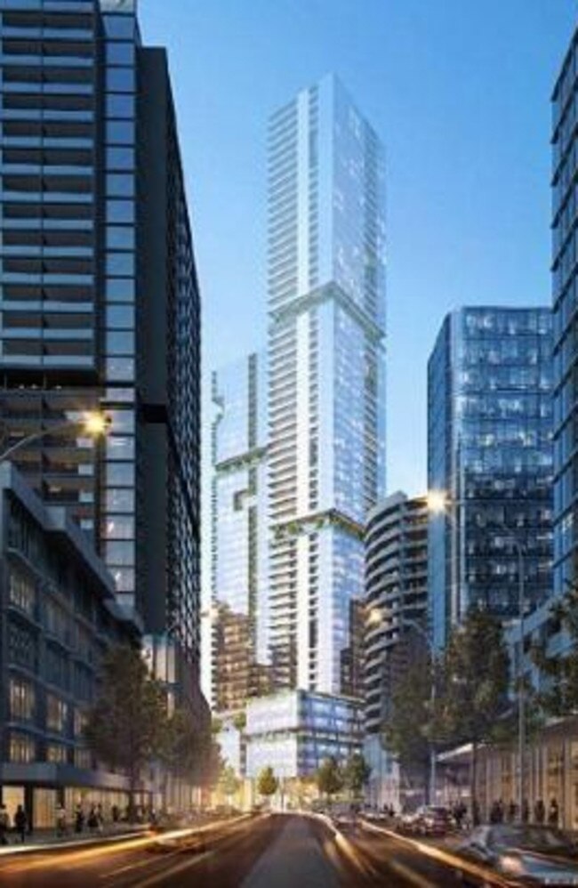 An artist’s impression of 601 Pacific Highway, St Leonards