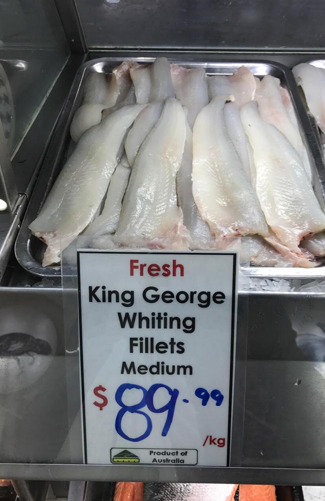 King George whiting nudges $90/kg — get used to it say experts | The ...
