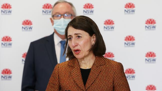 NSW Premier Gladys Berejiklian speaks during a COVID-19 update and press conference. Picture: Getty