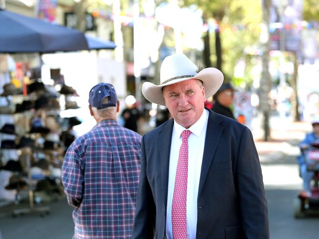 Barnaby Joyce claims his party believes in ‘free speech’. Picture: Peter Lorimer.