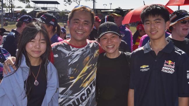 Wee Ho, Jo Tee, Camille Ho, Chayson Ho at the 2024 Darwin Triple Crown. Picture: Darcy Jennings.