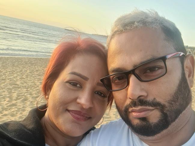 Dinush Kurera (Right) has been charged with the murder of his ex-partner, Nelomie Perera, who was found dead in her Sandhurst home December 3, 2022.