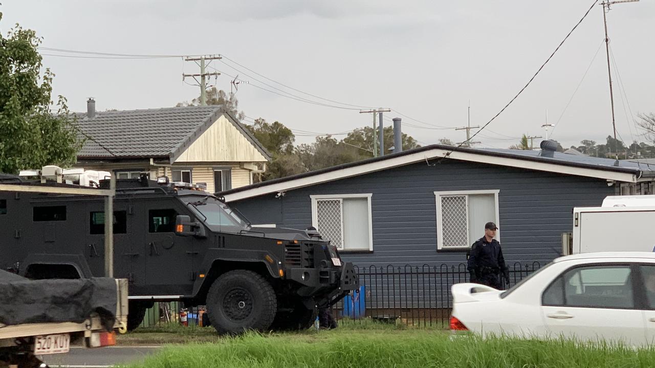 Police have established a 100 metre exclusion zone around a suspected meth lab in a home near the intersection of Taylor Street and McGregor Street.