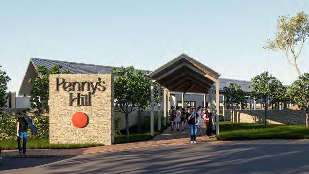 A render of the proposed new entrance facade to Penny's Hill winery. Picture: Supplied