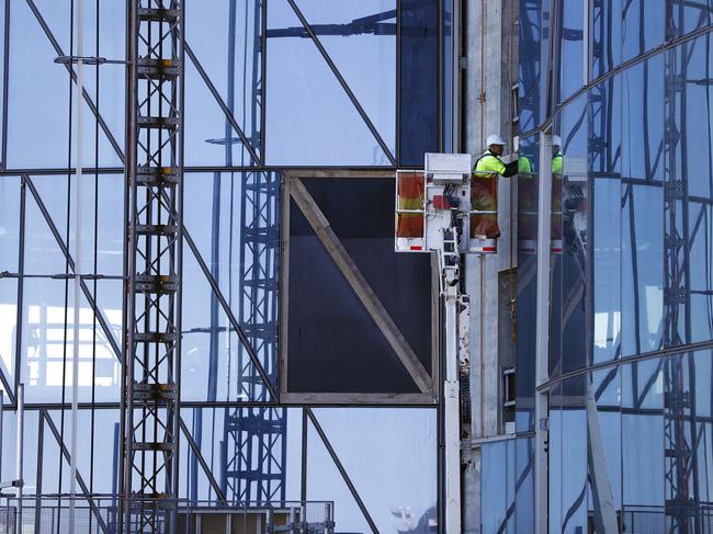 SUNDAY TELEGRAPH - 18/10/19Crown tower in Sydney pictured as The Sunday Telegraph is taken on an exclusive tour of the construction site. Picture: Sam Ruttyn