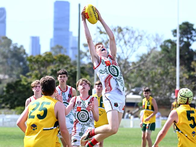 Action from Saturday's McDonaldâ€™s South East Queensland Youth Grand Finals played at Yeronga AFC. 2 September 2023. Picture, John Gass