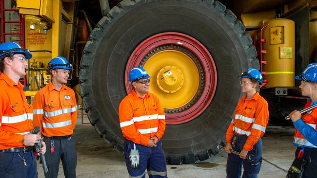 The mining group has announced it will provide nearly $800 million to fund 3500 apprenticeship and training programs. Picture: Handout via NCA NewsWire