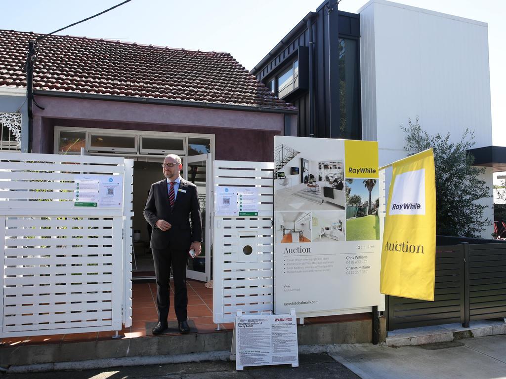 The auction at 49 Macauley Street in Leichhardt saw a winning bid of $1.59m earlier this year. Picture: David Swift