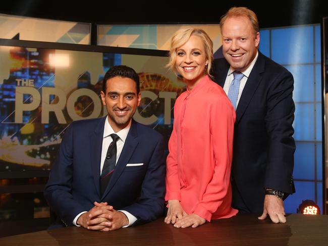 Host of The Project’s Carrie Bickmore is rumoured to be less than impressed with what has gone down. Picture: Richard Dobson