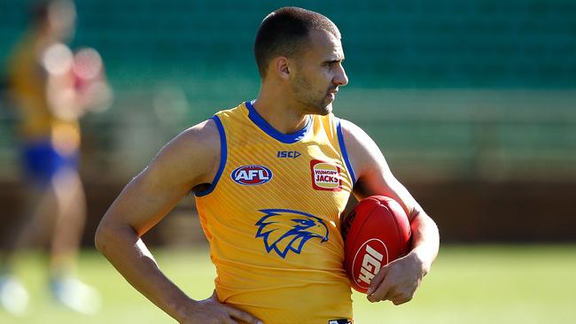 Dom Sheed has suffered a stark SuperCoach scoring decline in recent weeks. Picture: Paul Kane/Getty Images)