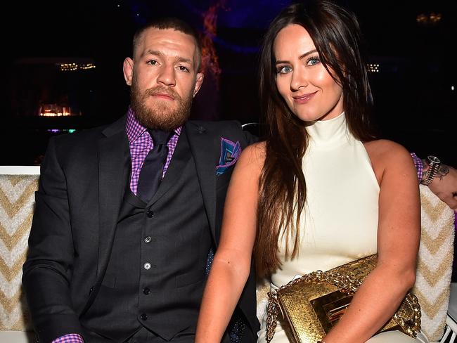 LAS VEGAS, NV - JULY 10:  Mixed martial artist Conor McGregor (L) and Dee Devlin attend his birthday celebration at Intrigue Nightclub at Wynn Las Vegas early July 10, 2016 in Las Vegas, Nevada.  (Photo by David Becker/Getty Images  for Wynn Las Vegas)