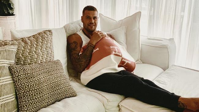 Buddy Franklin with baby Tallulah. Picture: Instagram