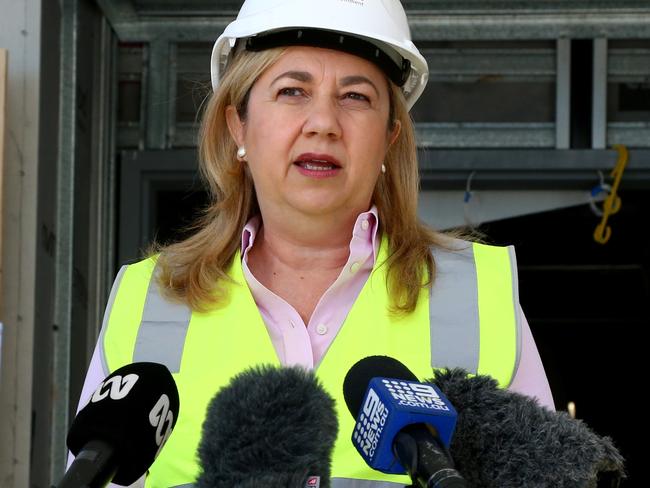 Premier Annastacia Palaszczuk pictured making an announcement about the Tugun Satellite Hospital and also doing a walk through. Tugun Wednesday 3rd May 2023 Picture David Clark